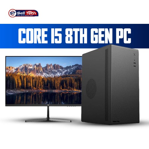 Intel Core i5 8th Gen Budget PC - 8GB RAM, 128GB SSD & 100Hz IPS Monitor