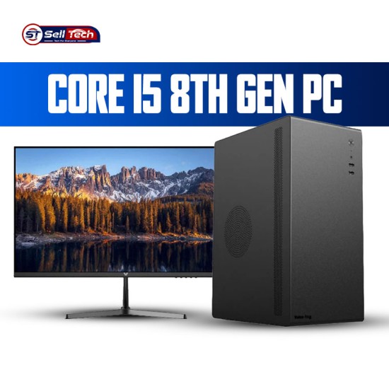 Intel Core i5 8th Gen Budget PC - 8GB RAM, 128GB SSD & 100Hz IPS Monitor