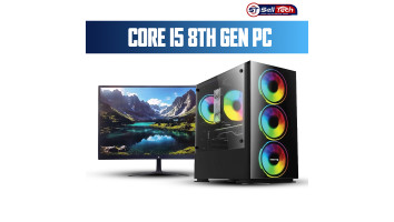 Intel Core i5 8th Gen Desktop Computer with 22 Inch Monitor 