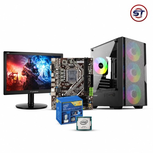 Intel Core i3 3rd Gen Desktop PC with 19" Monitor, 8GB RAM & 128GB SSD