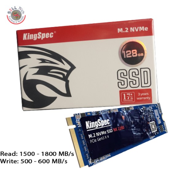 KingSpec NE 128GB M.2 NVMe PCIe SSD