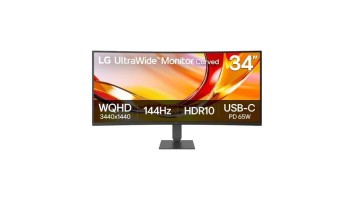 LG 34U640B-B 34" 144Hz WQHD UltraWide VA Curved Monitor