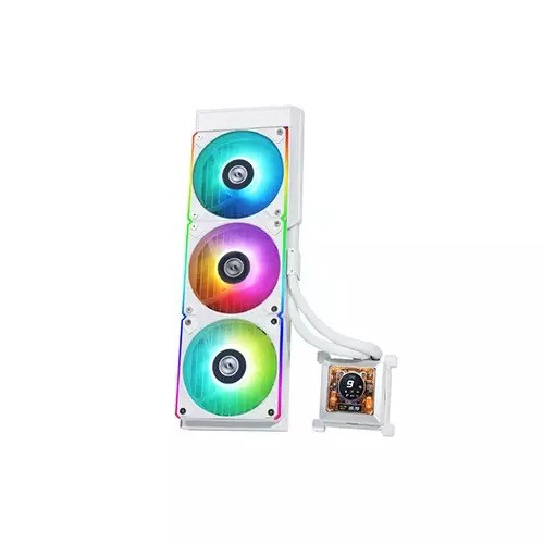 Lian Li HydroShift LCD 360R ARGB LCD Display AIO Liquid CPU Cooler (White)