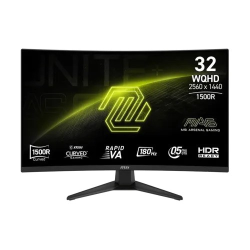 MSI MAG 321CQF E18 32" WQHD 180Hz Rapid VA Curve Gaming Monitor