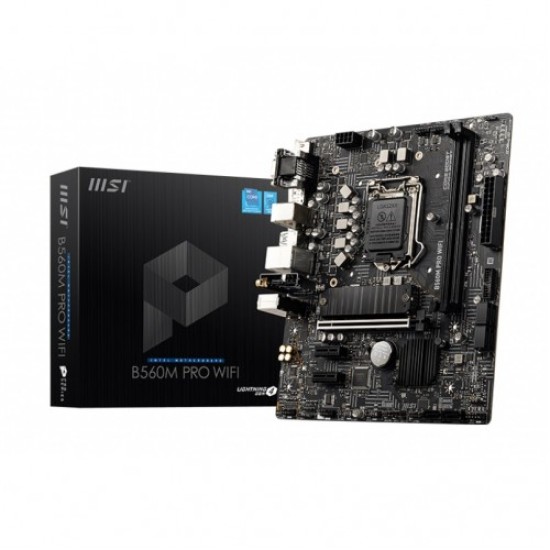 MSI B560M PRO WIFI 10th and 11th Gen Micro ATX Motherboard