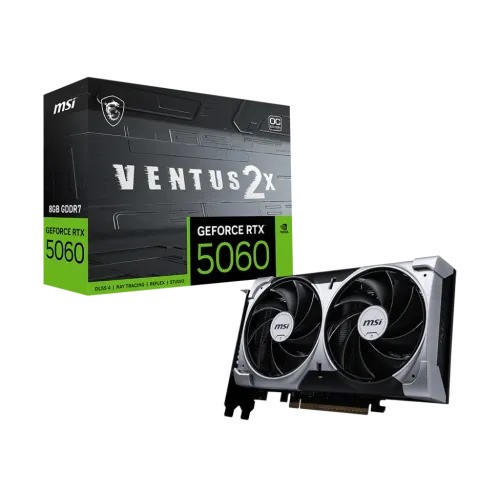 MSI GeForce RTX 5060 8G VENTUS 2X OC 8GB GDDR7 Graphics Card