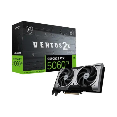 MSI GeForce RTX 5060 Ti 16G VENTUS 2X OC PLUS 16GB GDDR7 Graphics Card