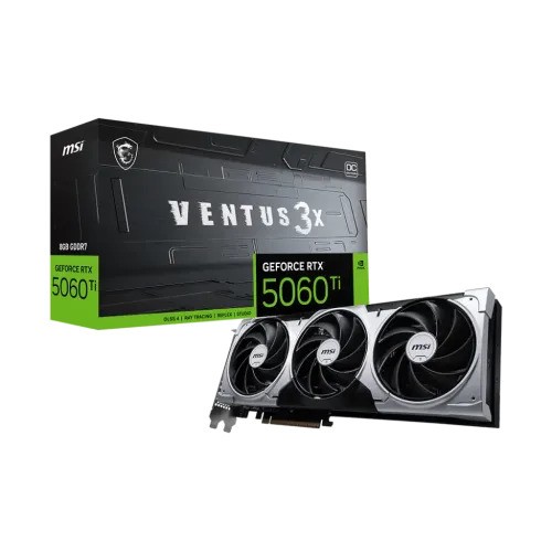 MSI GeForce RTX 5060 Ti 8G VENTUS 3X OC 8GB GDDR7 Graphics Card