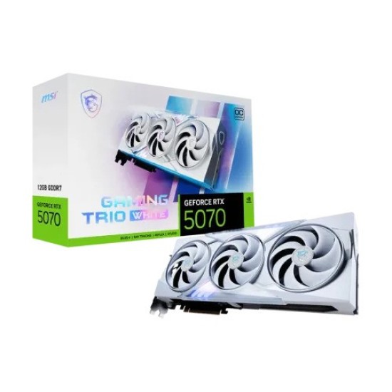 MSI GeForce RTX 5070 12G GAMING TRIO OC WHITE GDDR7 Graphics Card