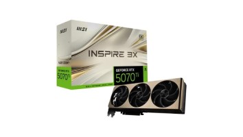 MSI GeForce RTX 5070 Ti 16G INSPIRE 3X OC PLUS 16GB GDDR7 Graphics Card
