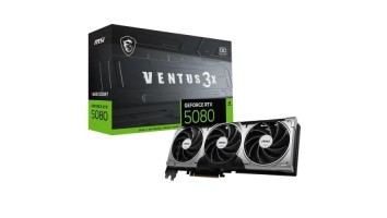 MSI GeForce RTX 5080 16G VENTUS 3X OC 16GB GDDR7 Graphics Card