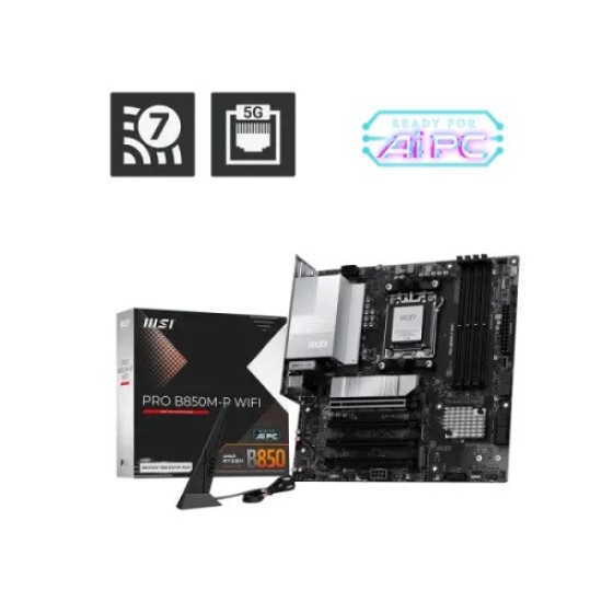 MSI PRO B850M-P WIFI AM5 mATX Motherboard