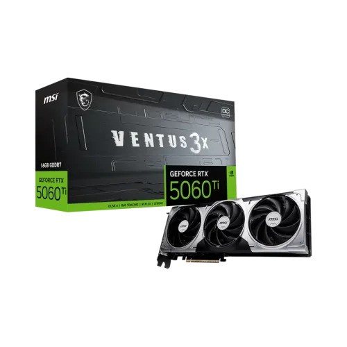 MSI GeForce RTX 5060 Ti 16G VENTUS 3X OC 16GB GDDR7 Graphics Card