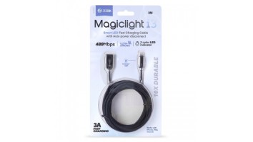 ZOOOK MagicLight i3 USB A to Lightning Smart LED Fast Charging Cable