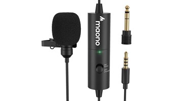Maono AU-100R Rechargeable Omnidirectional Lapel Microphone