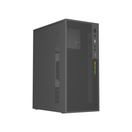 MaxGreen H2 M-ATX Mid-Tower Case With 200W Power Supply