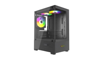 MaxGreen S19001 Mid-Tower M-ATX Gaming Casing With 3x ARGB Fan