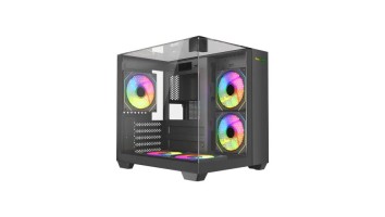 MaxGreen S275-33 Mid-Tower M-ATX Casing With 3x MaxGreen M57 ARGB Fan