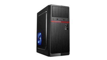 OVO M-1708R Mini Tower Black & Red Micro-ATX Desktop Casing