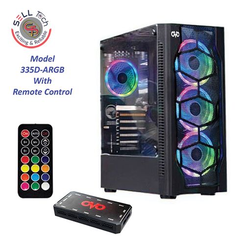 OVO E335D ARGB Remote Control Gaming Casing