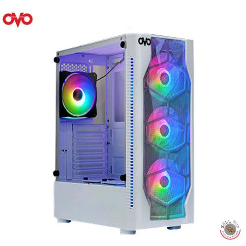 OVO E-335DW RGB White Gaming Casing