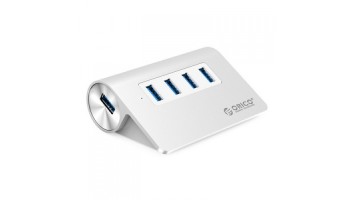 Orico M3H4-V1-SV-BP Aluminium Silver 4 Port USB 3.0 HUB
