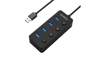 Orico W9PH4 U3 4 Ports USB 3.0 HUB Black