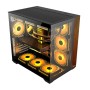 PC POWER DARK WOOD Casing With 7 FANS