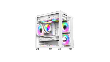 PC POWER ICE CUBE WHITE DESKTOP GAMING CASING