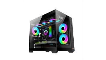 PC POWER ICELAND BK Casing With 6 FANS and 650W PSU