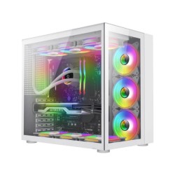 PC Power ICEBERG Mid Tower ATX Gaming White Case 