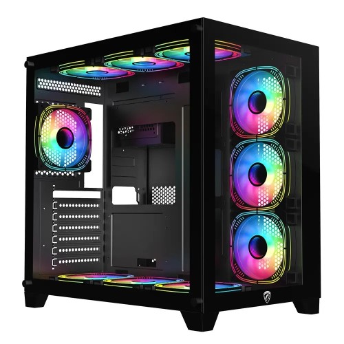 PC Power ICEBERG V2 Black Gaming Case With 10 FANS
