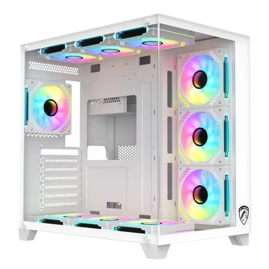 PC Power ICEBERG V2 White Gaming Case With 10 FANS