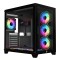 PC Power ICEBERG V2 black WITH 650W PSU AND 7 FANS Gaming case