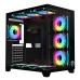 PC Power ICEBERG V3 Black With 650W PSU AND 10 FANS Gaming Casing