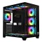 PC Power ICEBERG V3 Black With 650W PSU AND 10 FANS Gaming Casing