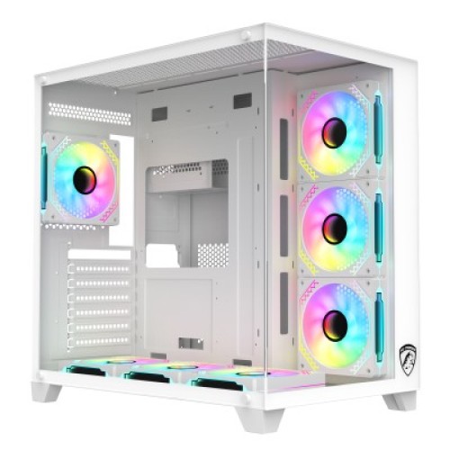 PC Power ICEBERG V3 White Gaming Casing With 7 FANS