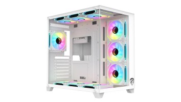 PC Power ICEBERG V3 White Gaming Casing With 10 FANS