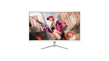 PC Power PCG24F180CW 23.8 Inch FHD Display HDMI DP White Curved Gaming Monitor