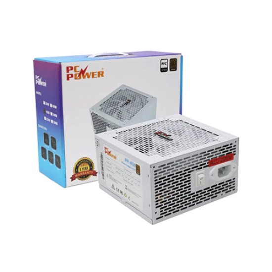 PC Power PP-500W 500W 80+ Bronze Power Supply White