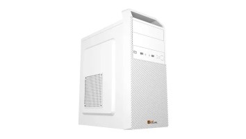 PC Power Pro Case V1 WH Desktop Casing with Power Supply