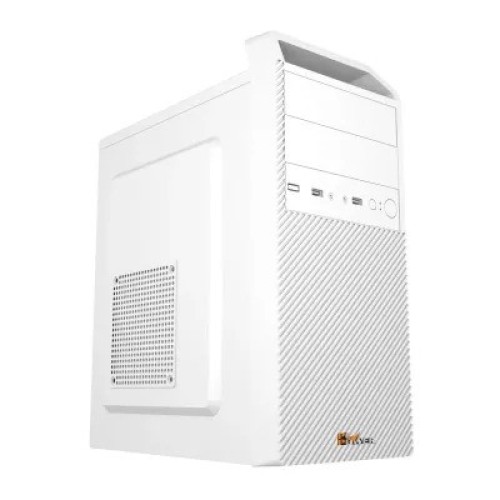 PC Power Pro Case V1 WH Desktop Casing with Power Supply