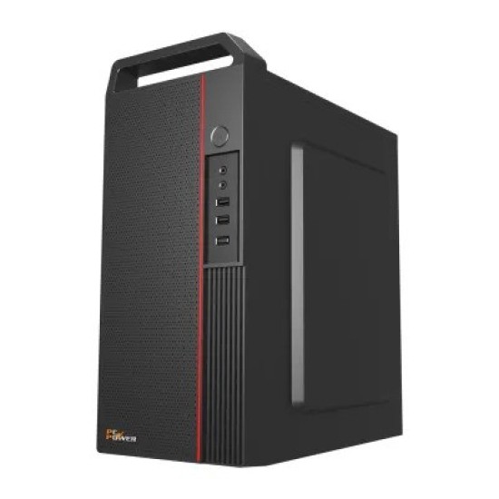 PC Power Pro Case V2 BK Desktop Casing with Power Supply