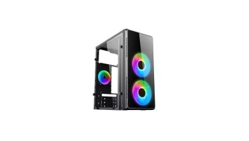 PC Power Pulse Fire X2 M-atx Mid Tower Computer Case With 200w Power Supply