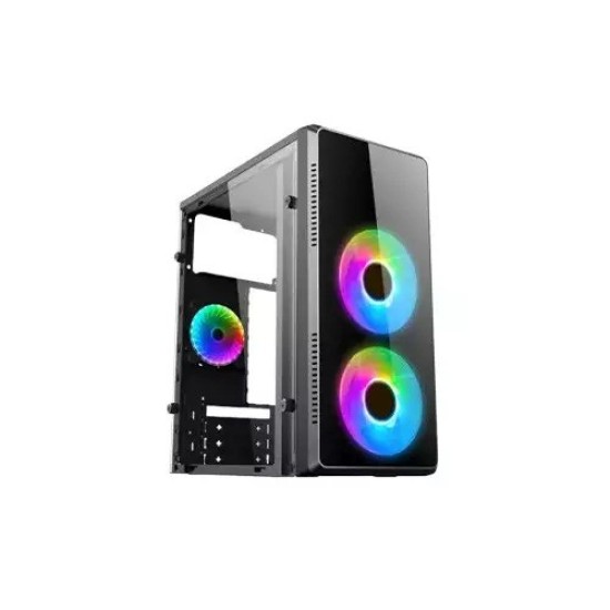 PC Power Pulse Fire X2 M-atx Mid Tower Computer Case With 200w Power Supply