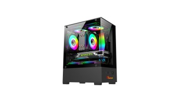 PC Power River View BK M-ATX Gaming Casing