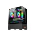 PC Power River View BK M-ATX Gaming Casing