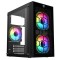 PC Power Spider Web Crystal Mini BK Gaming Case