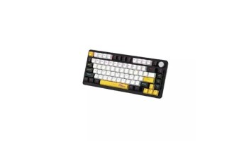 PC Power K82 RGB Wired Mechanical Keyboard (Black Yellow - Red Switch)