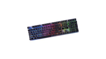 PC Power L801TA RGB Rainbow Glow Keyboard Black